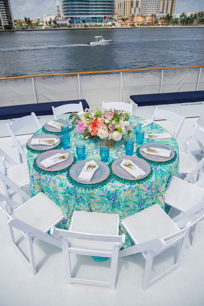 Lily Pulitzer Themed Birthday Table