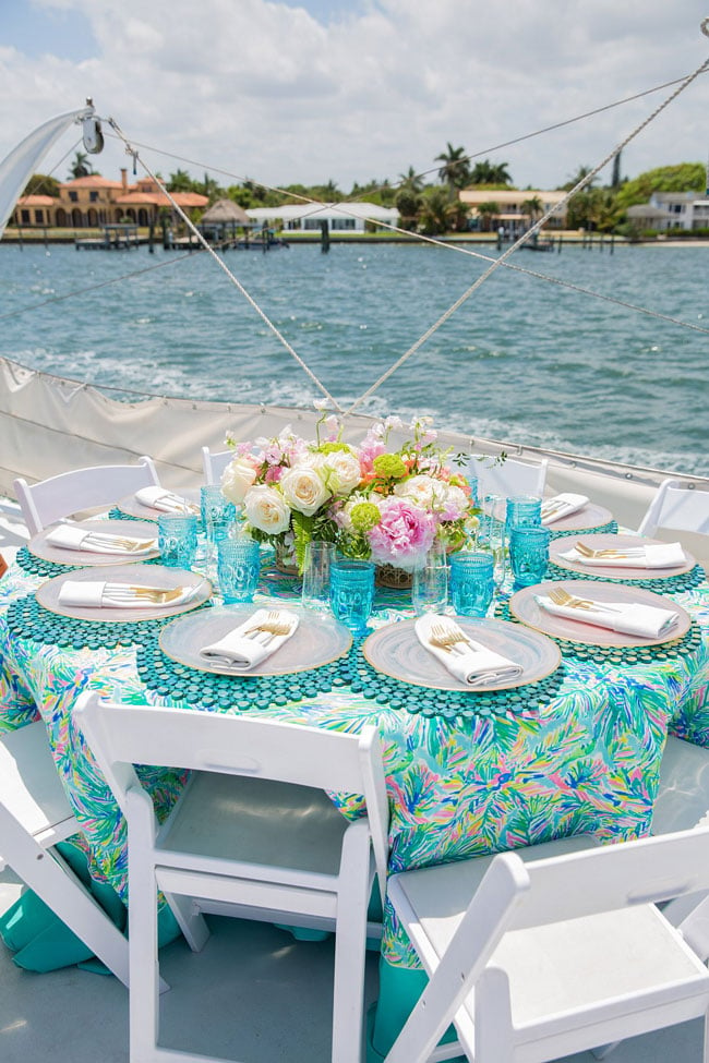 Lily Pulitzer Themed Party Table