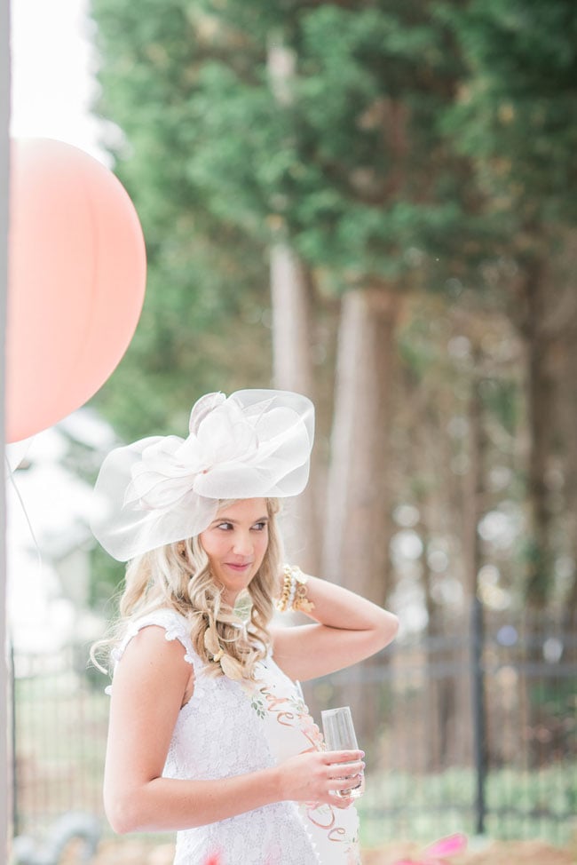 Tea Party Bridal Shower Outfit and Hat