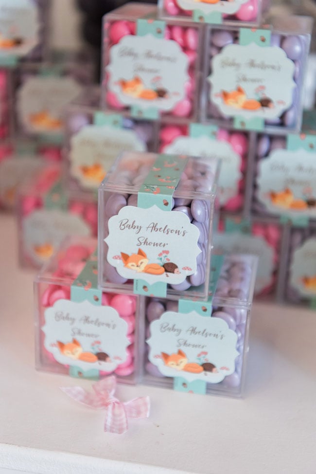 Woodland Animal Baby Shower Favors