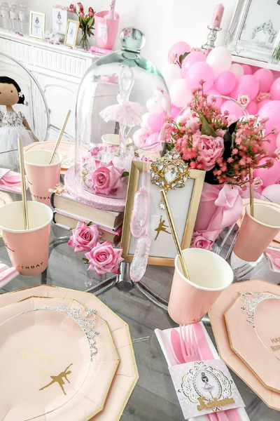 Pink Ballerina Themed Birthday Party