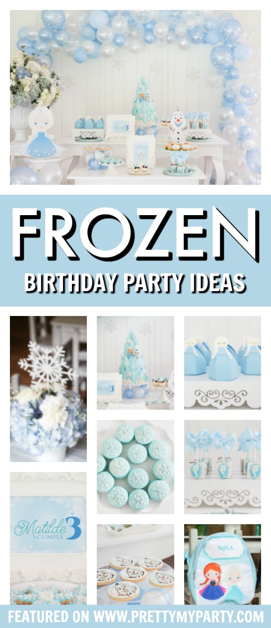Frozen Themed 3rd Birthday Party on Pretty My Party