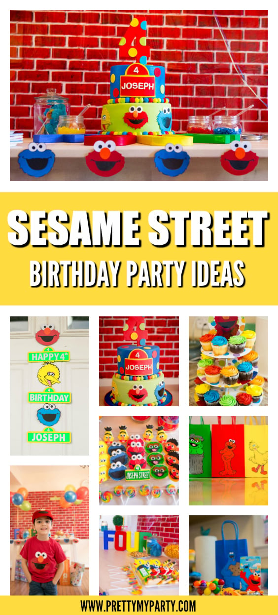 DIY Sesame Street Party on Pretty My Party