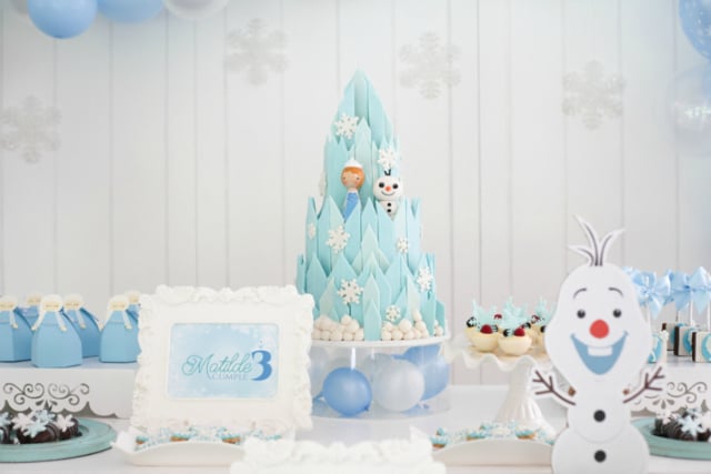Adorable Frozen Birthday Cake