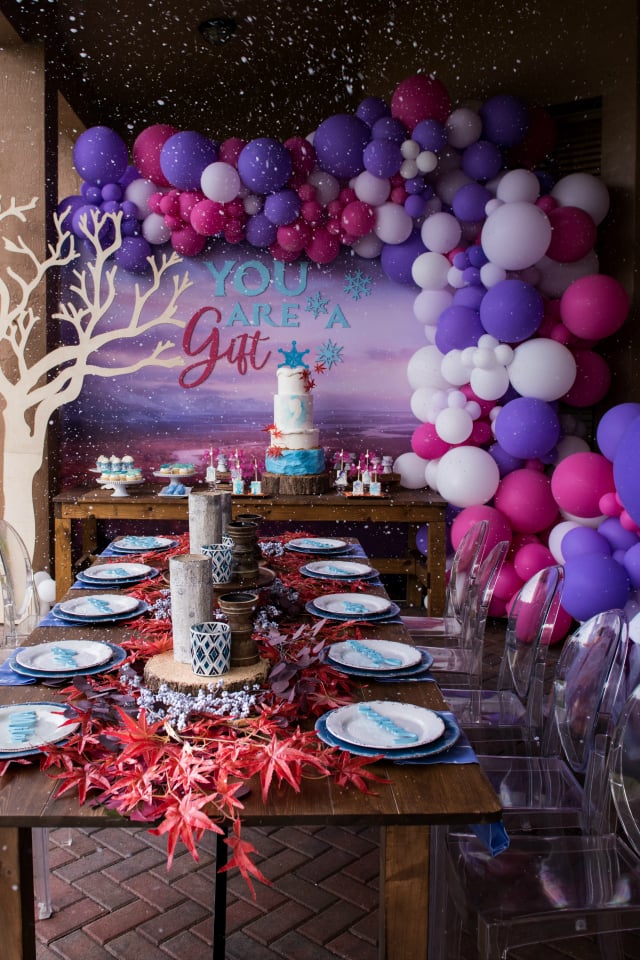 Frozen 2 Themed Birthday Party with snow