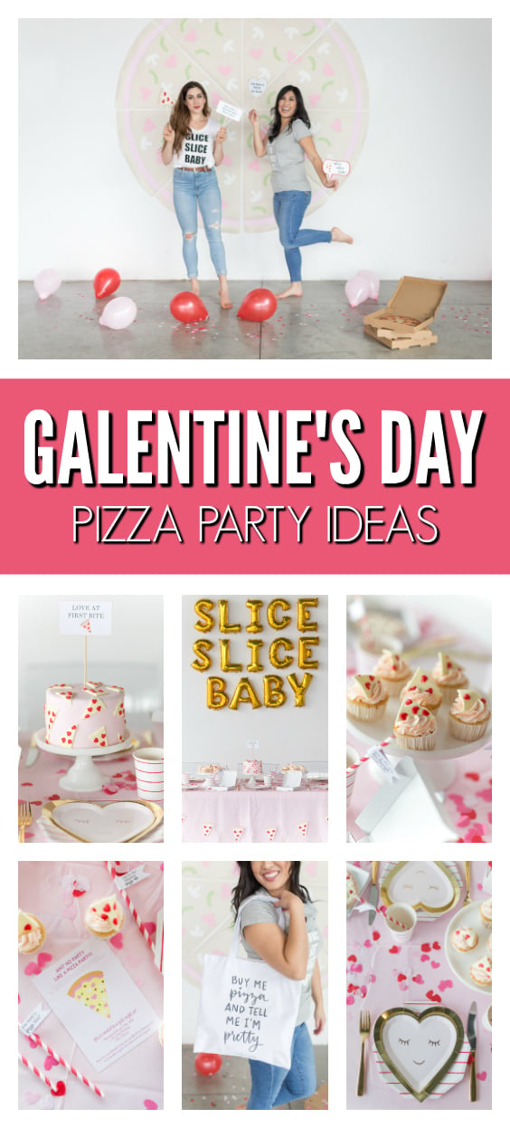 Galentine's Day Pizza Party Ideas on Pretty My Party