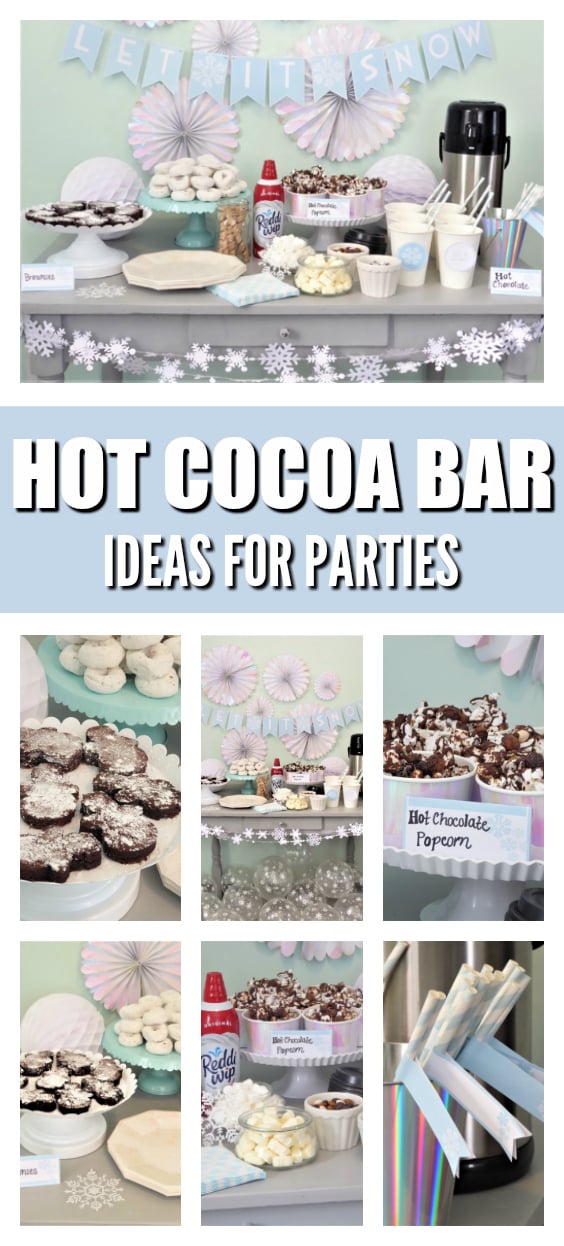 Hot Chocolate Bar and Ice Skating Party on Pretty My Party