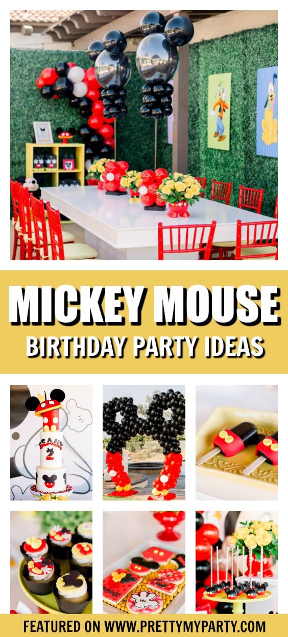 Mickey Mouse Themed Birthday Party on Pretty My Party