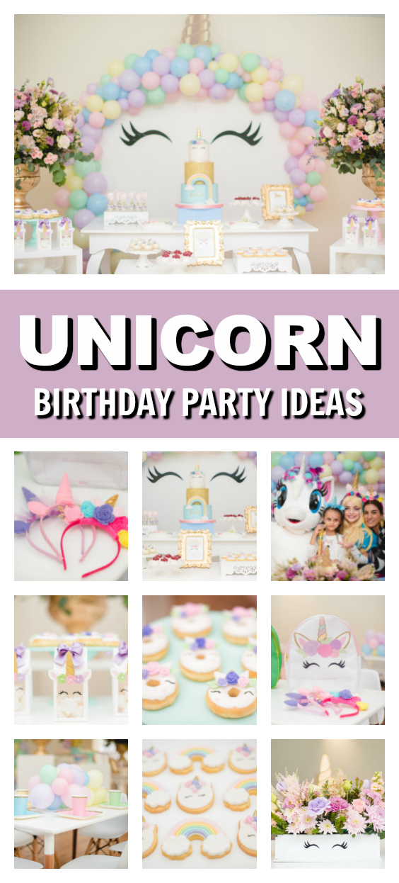 Pastel Unicorn Party on Pretty My Party