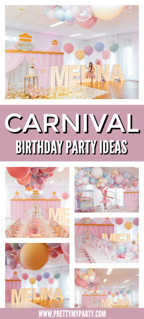 Pastel Carnival Themed Birthday Party on Pretty My Party