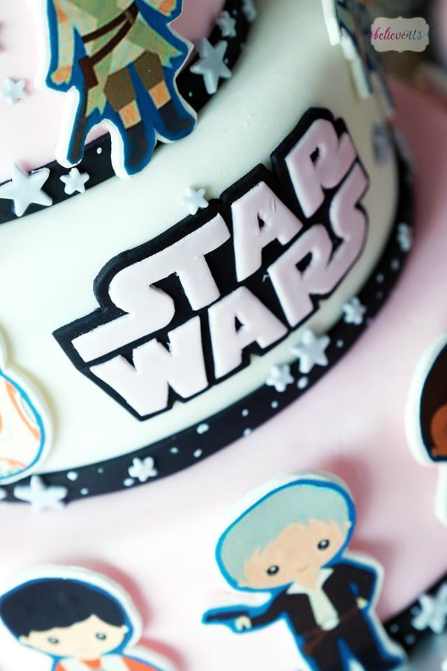 Pink Star Wars Cake