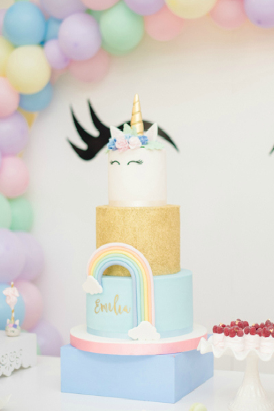 Pastel Unicorn Rainbow  Party