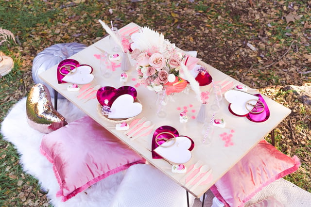 Valentine's Day Themed Party Table