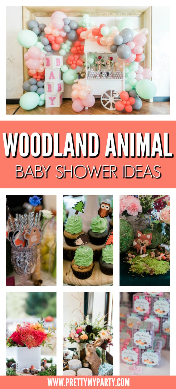 Woodland Animal Baby Shower Ideas on Pretty My Party