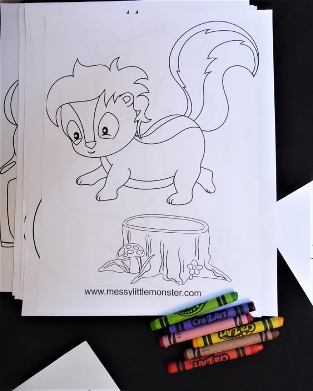Woodland Animal Coloring Pages