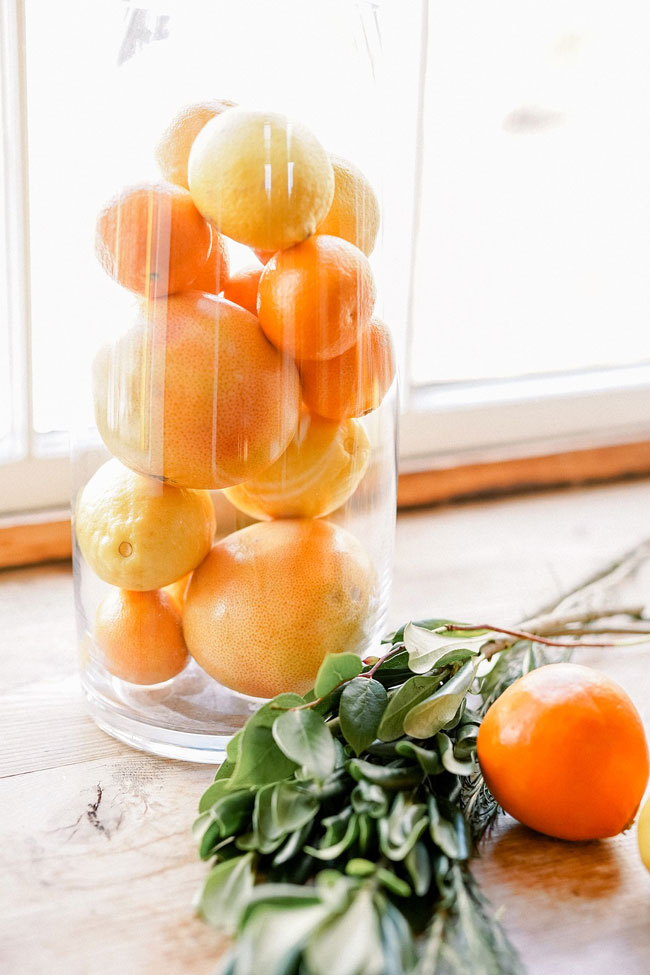 Oranges In Vase Decor