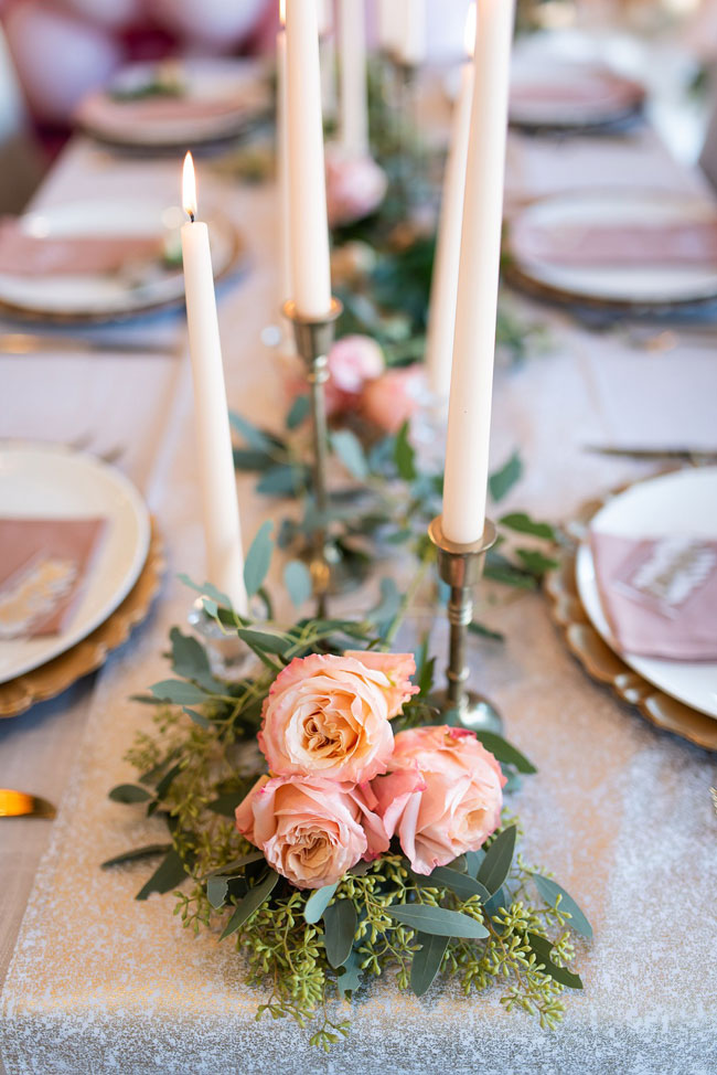 Floral and Greenery Decor on Tables