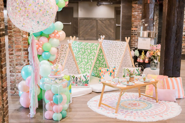 Cactus Themed Teepee Party