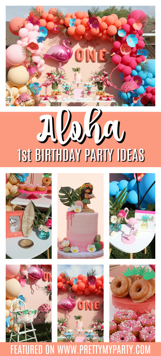Aloha 1st Birthday Party on Pretty My Party