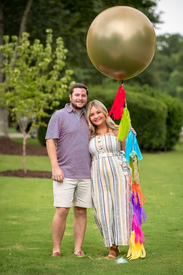 Fiesta-themed gender reveal party