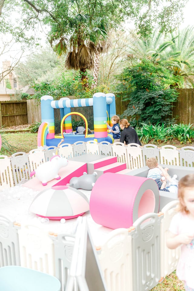 Bounce House and Kids Play Area