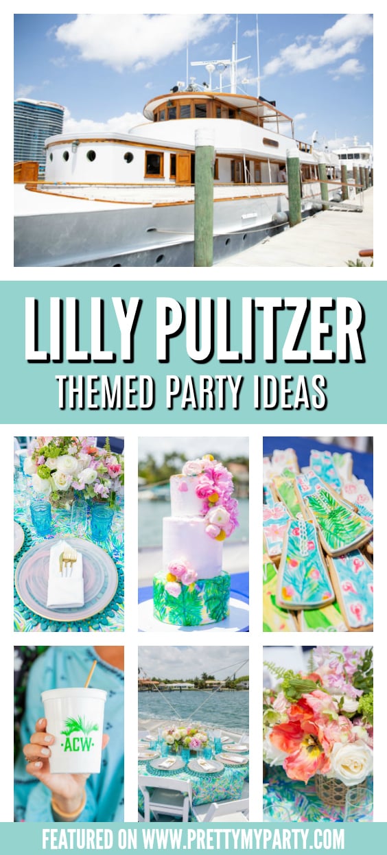 Lilly Pulitzer Themed Party Ideas on Pretty My Party