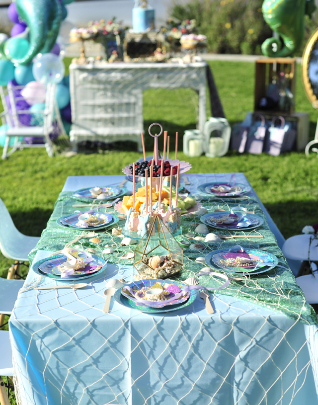 Mermaid Themed 2nd Birthday Party - Pretty My Party