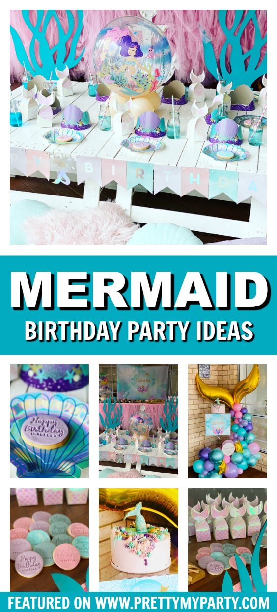Mermaid Party Ideas on Pretty My Party