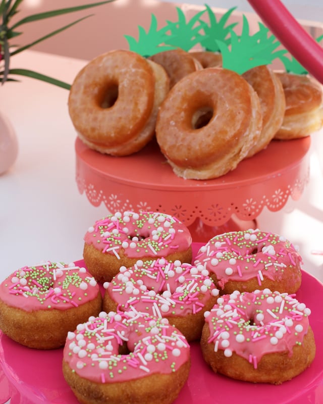 Pink Donuts With Sprinkles