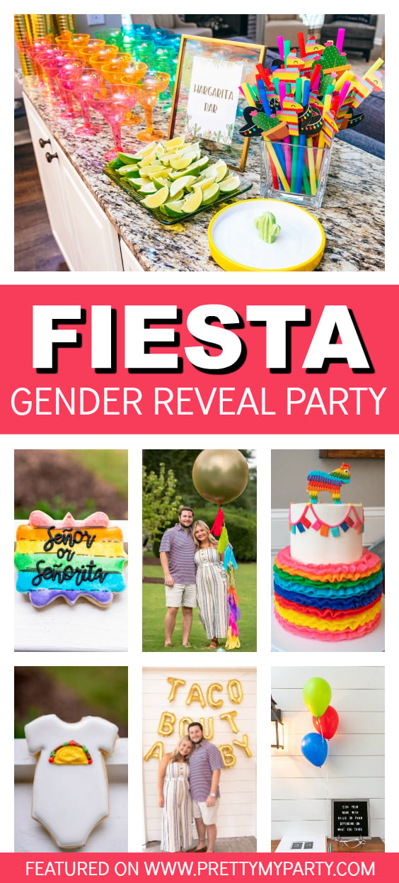 Taco Bout A Baby Fiesta Themed Gender Reveal on Pretty My Party