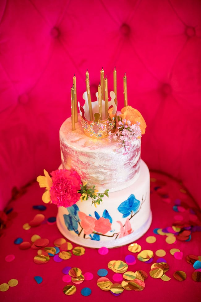 Flirty Thirty Themed Birthday Cake