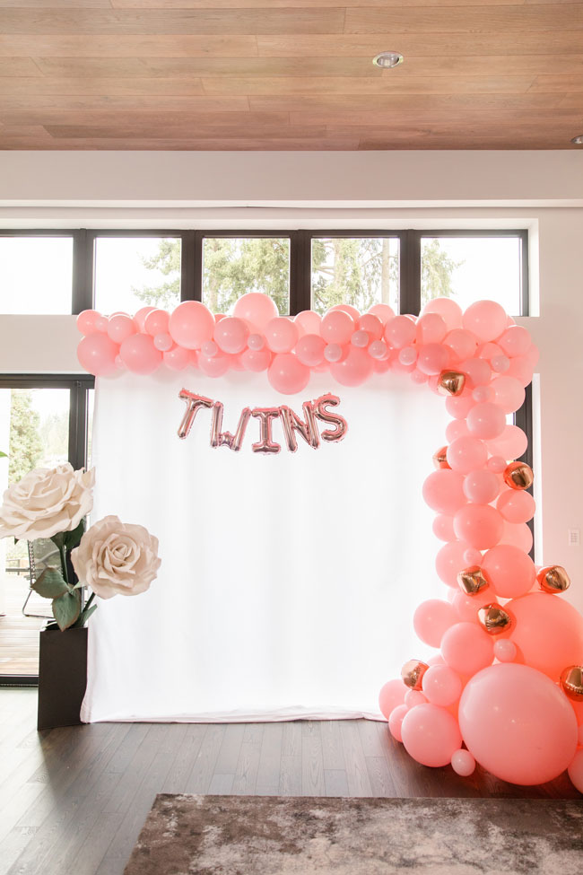 Bubbly Twin Baby Shower Photobooth