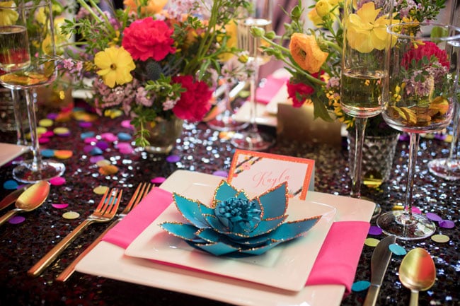 Flirty Thirty Themed Birthday Party Place Setting