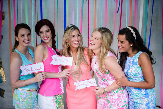 Lilly Pulitzer Inspired Bridesmaid Luncheon Photobooth