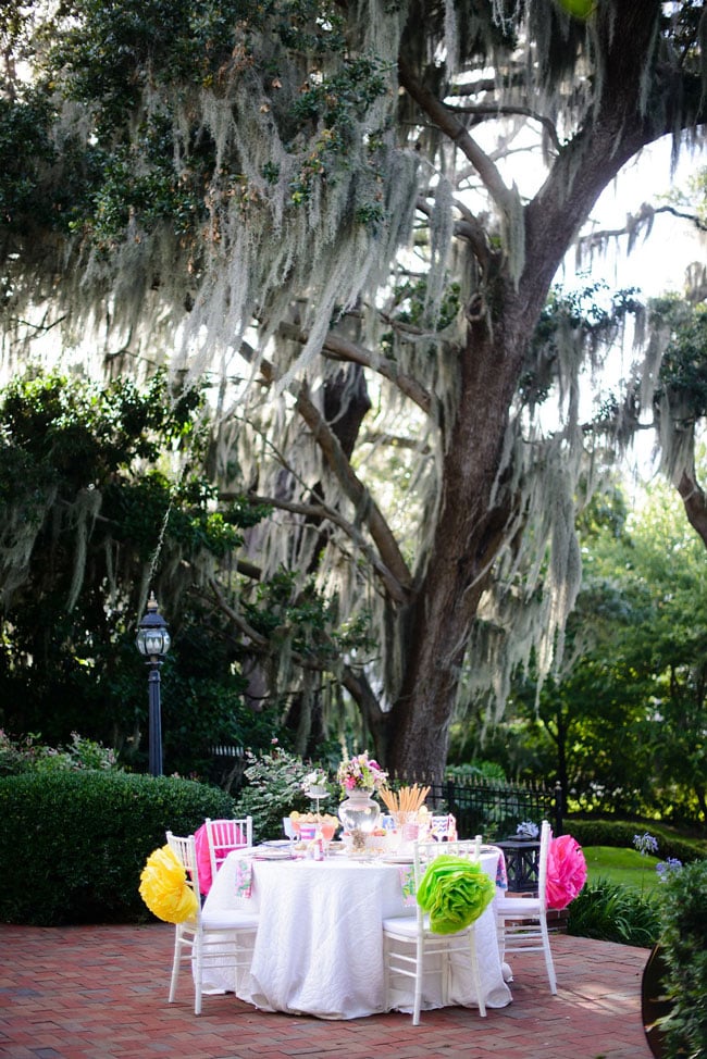 Lilly Pulitzer Theme Bridesmaid Luncheon Table 