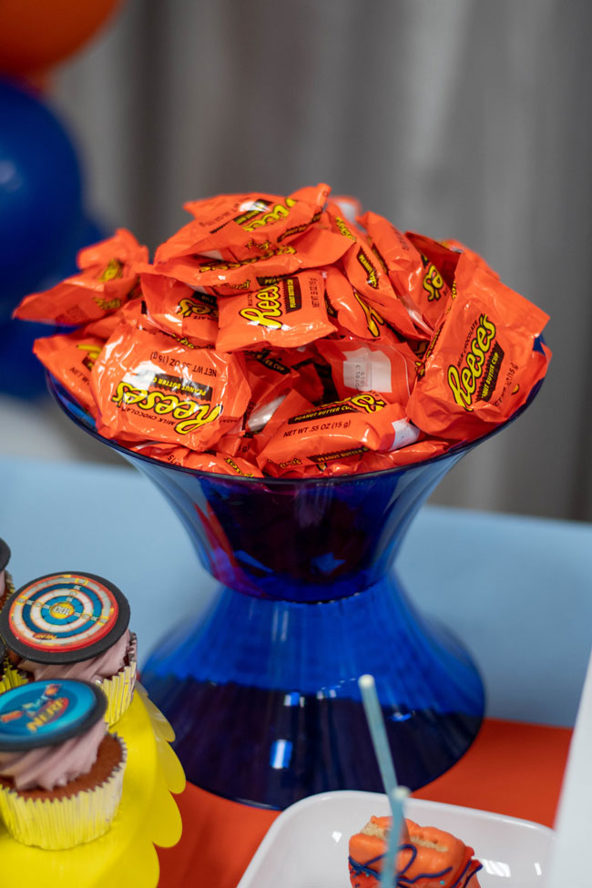 Nerf Themed Birthday Party Candy