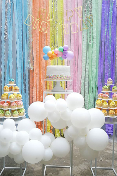 Pastel Rainbow Themed Party