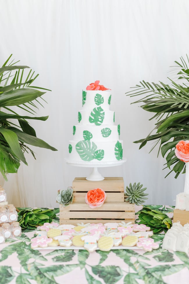 Tropical Aloha Baby Shower Cake