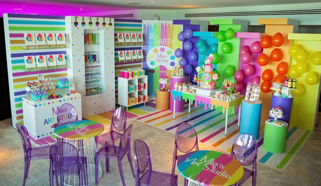 Colorful Art Themed Birthday Party - Pretty My Party