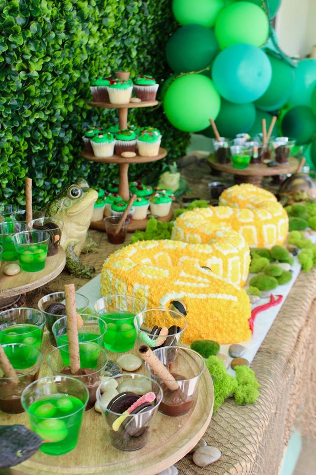 Bug and Reptile Party Dessert Table