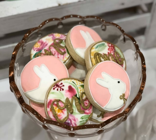 Bunny and Floral Cookies