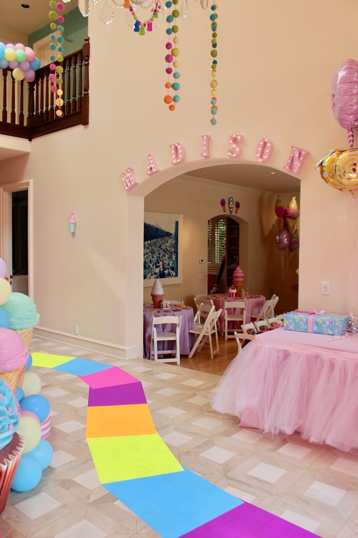 Whimsical Candyland Birthday Party Marquee Lights