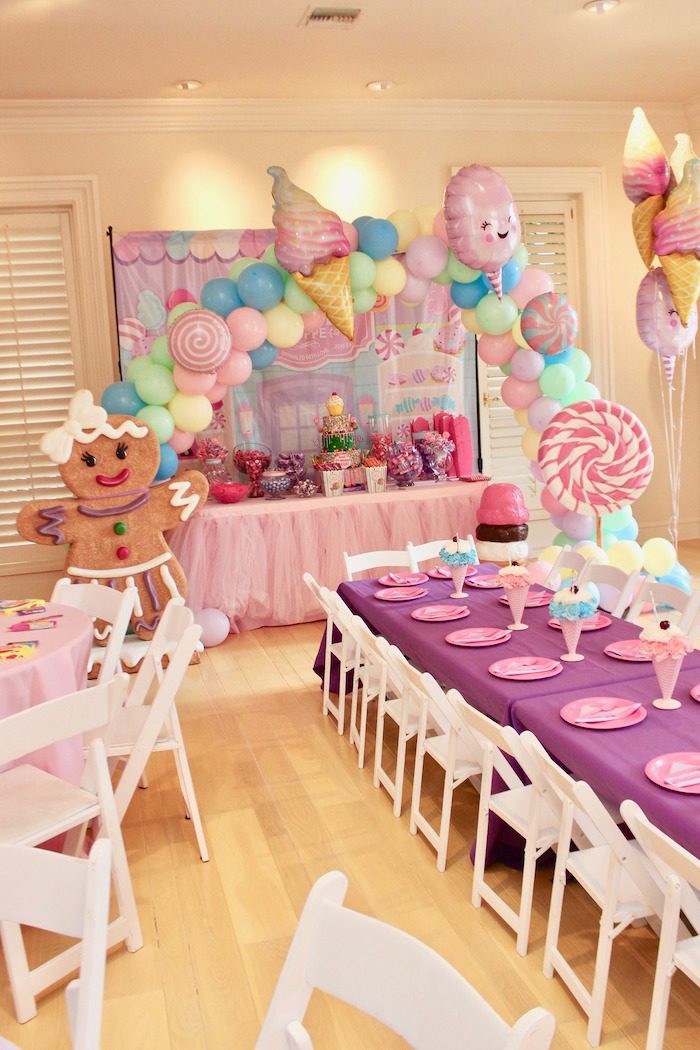 Candy Theme Birthday Background Photography Welcome To Candyland Baby 