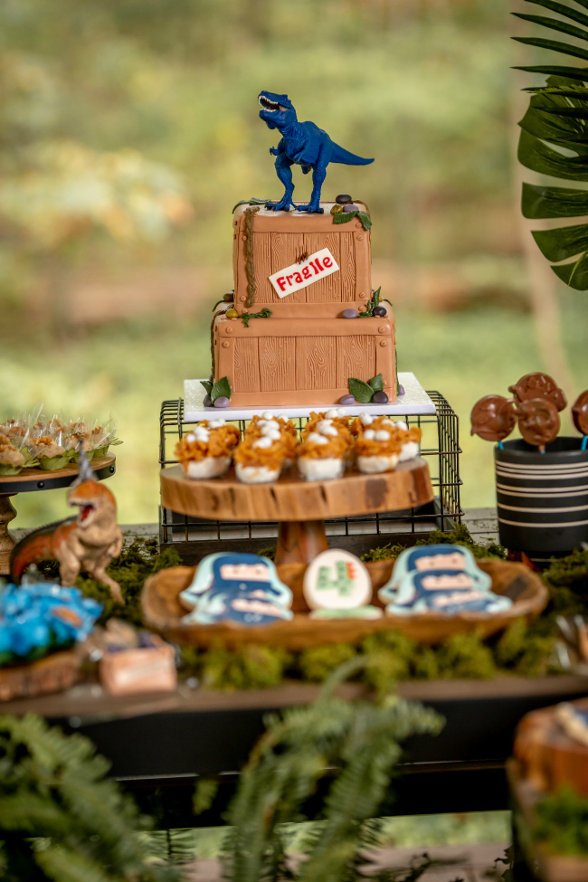 Roaring Dinosaur Birthday Cake