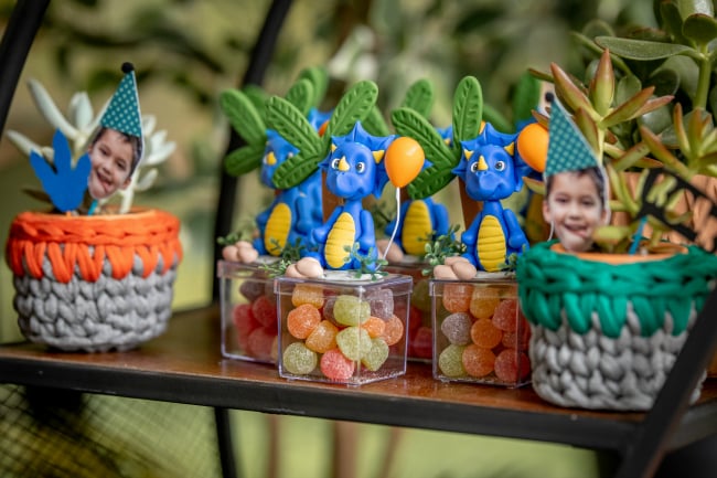 Roaring Dinosaur Birthday Party Candy Boxes