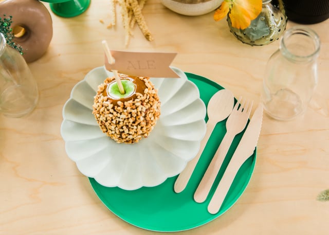 Girl Scout Inspired Party Table Setting