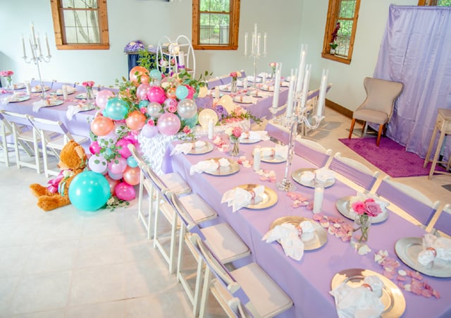 Pretty Pastel Baby Shower Table Ideas