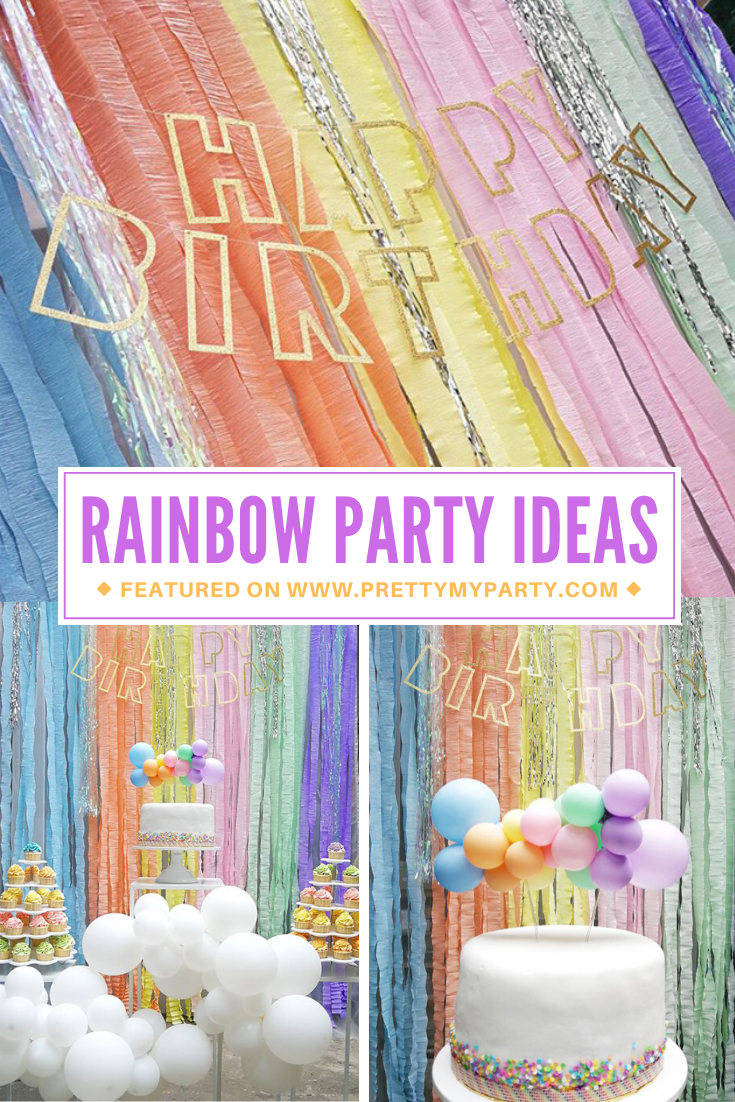 Pastel Rainbow Themed Party - Pretty My Party