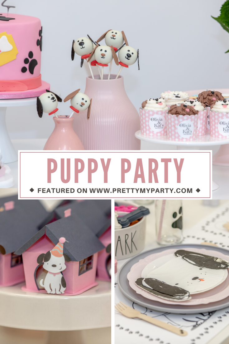Pink Puppy Themed Party on Pretty My Party