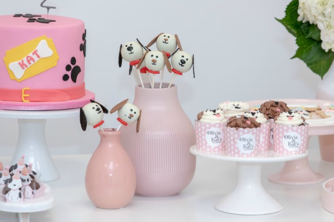 Pink Puppy Party Desserts